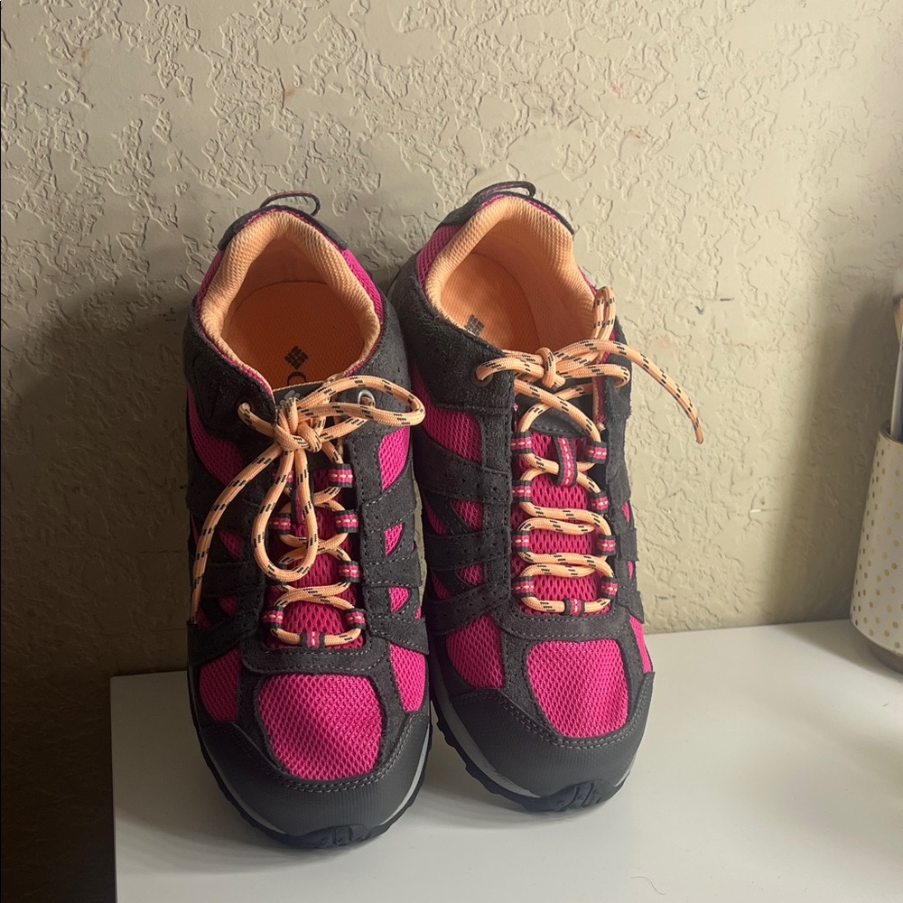Columbia Women's Vibrant Pink and Black Athletic Shoes